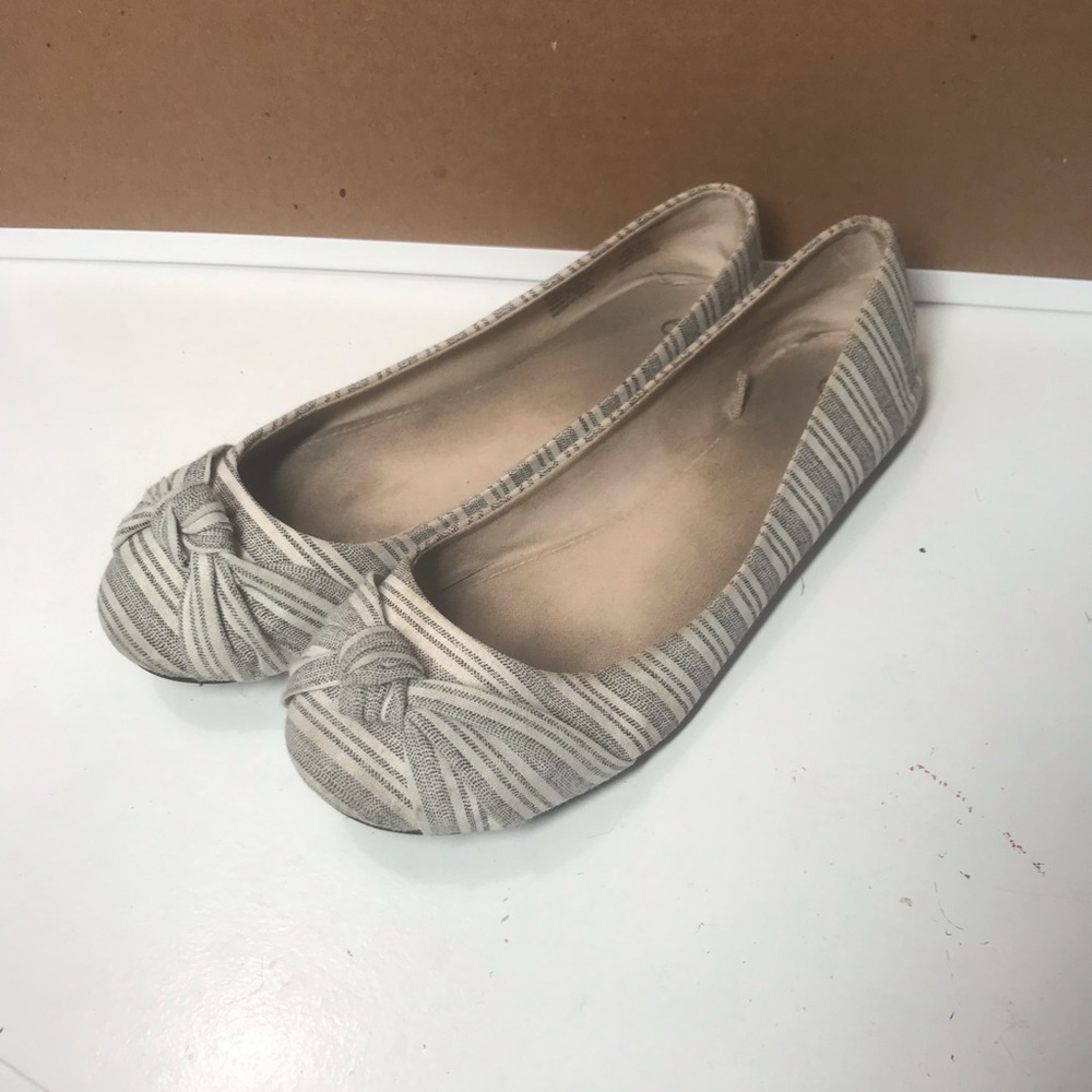 Striped Ballet Flats